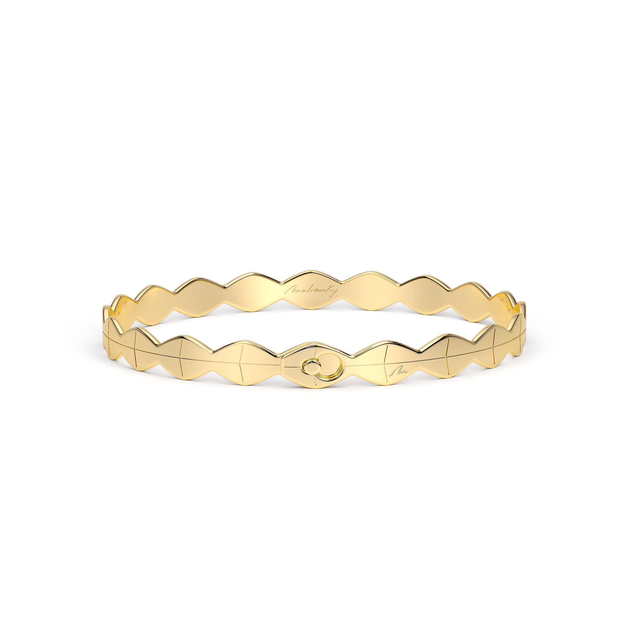 14 k Infinity Bracelet in yellow gold