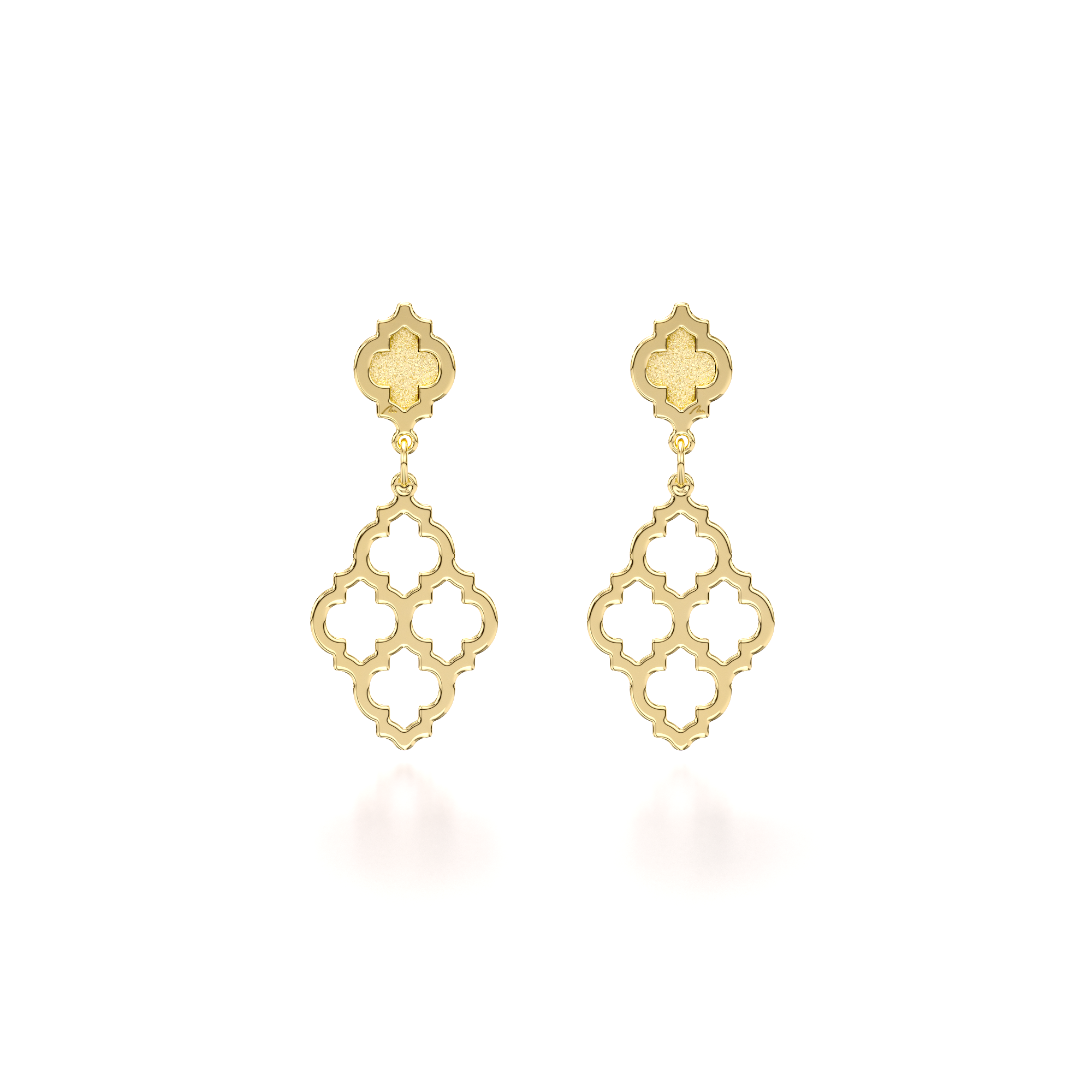 14 k yellow gold Sahar earrings