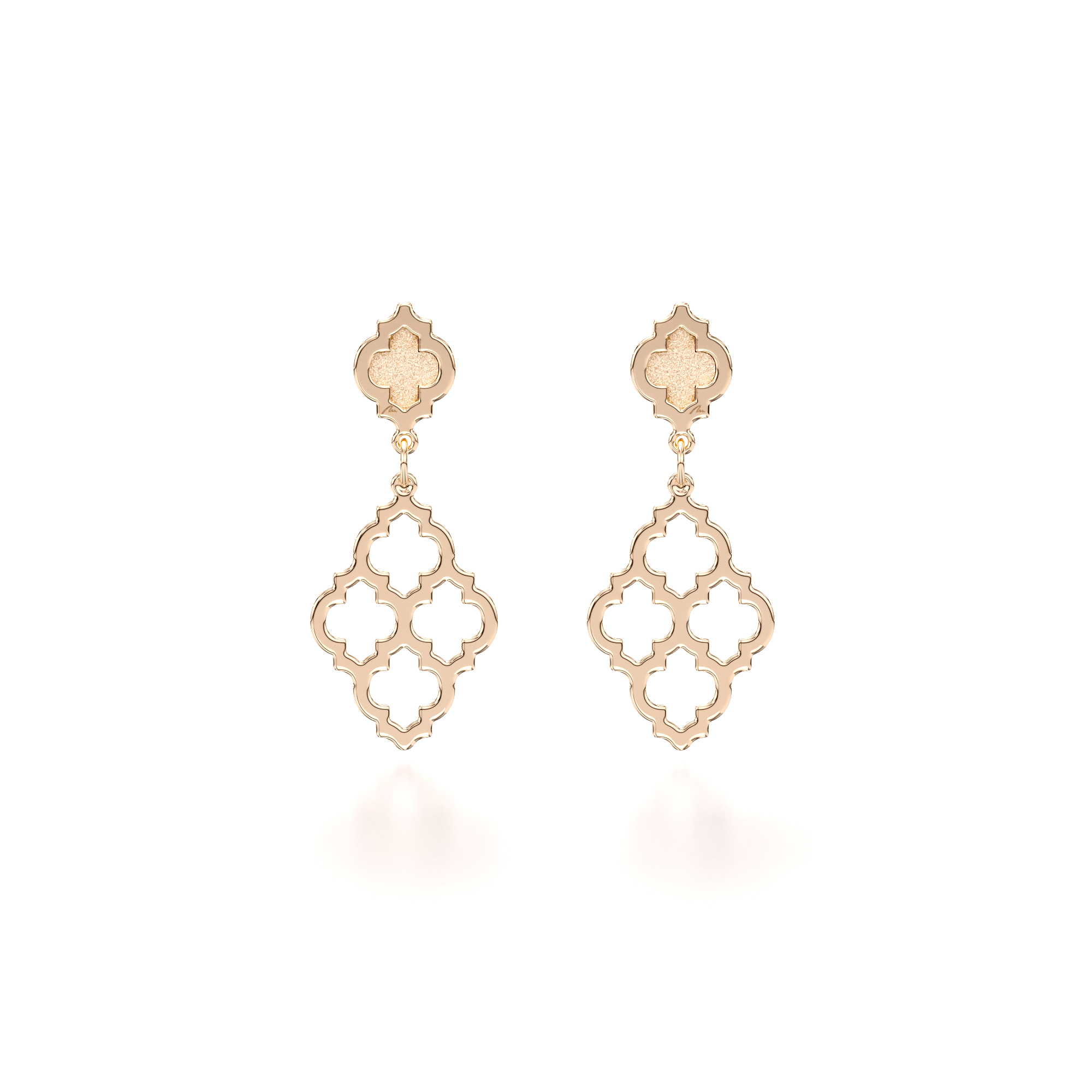 14 k rose gold Sahar earrings