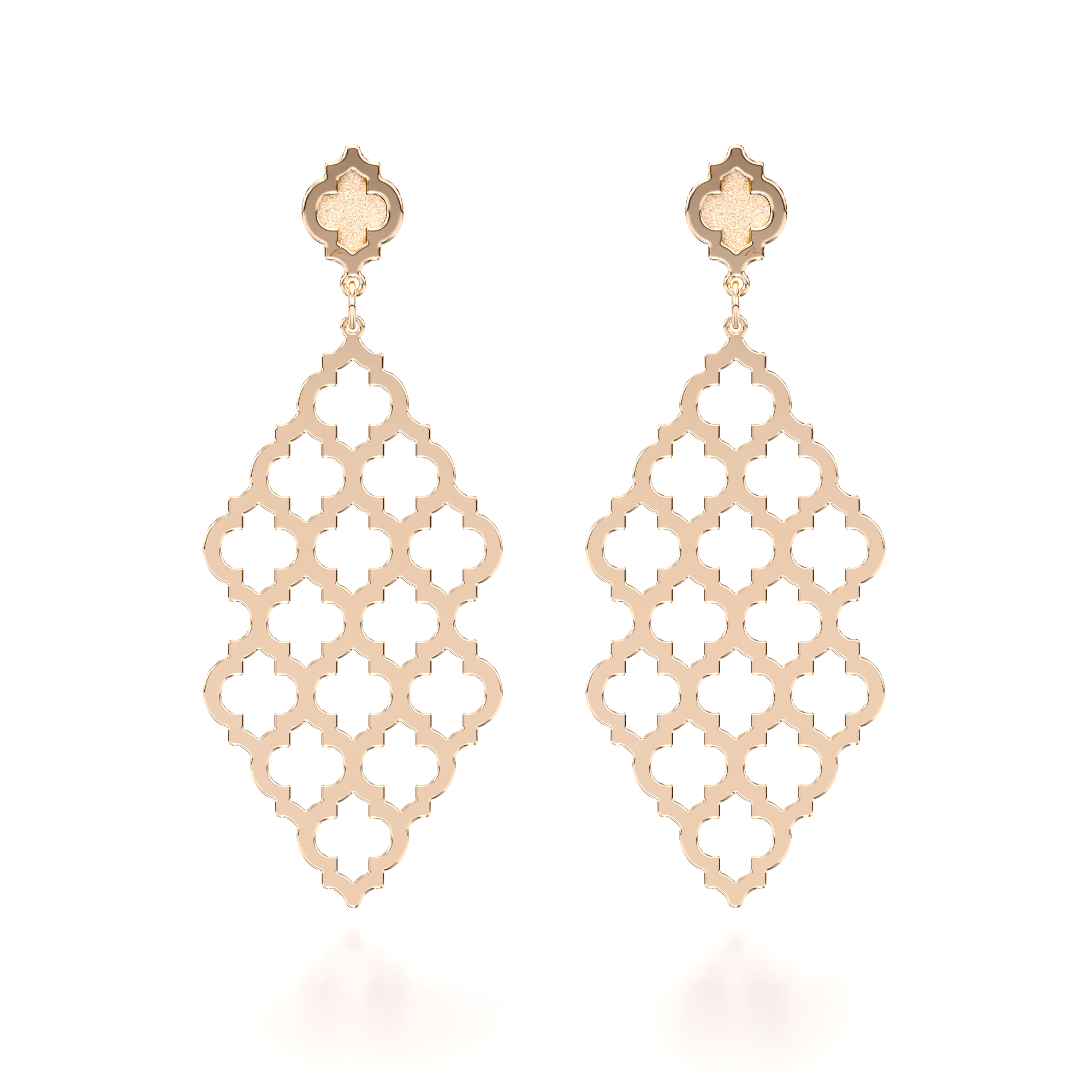 14 k rose gold Yasmina M earrings