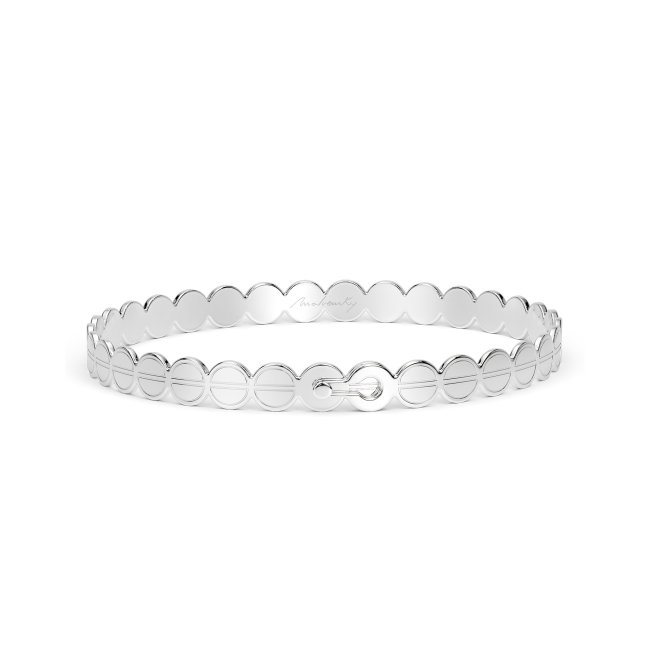 14 k white gold The Embrace bangle