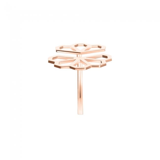 14 k rose gold ring, Monte Carlo