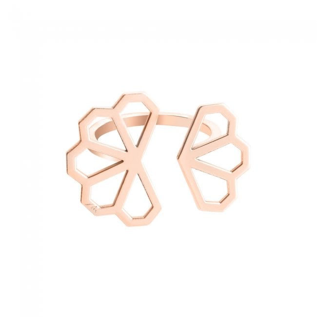 14 k rose gold ring, Monte Carlo