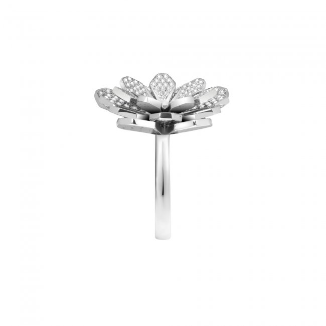 18 k white gold white diamonds Grace Flower Diamonds ring