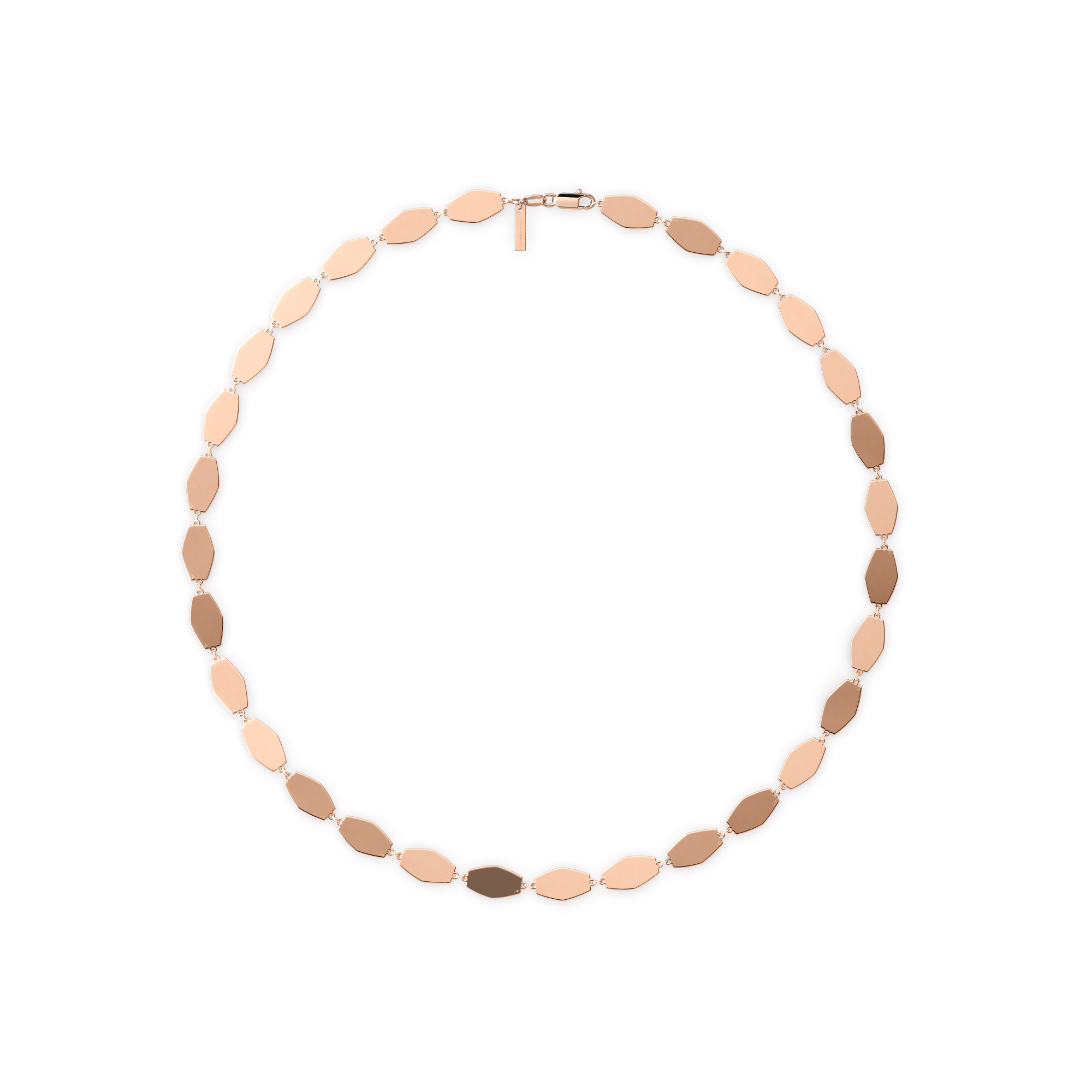 14 k rose gold Infinity necklace