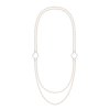 14 k white gold 6 mm pearls Amina twin necklace