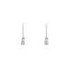 14 k white gold white diamonds Baby diamonds earrings