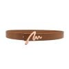 Monogram M belt, camel leather