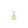 14 k yellow gold Carousel pendant