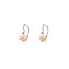 14 k rose gold white diamonds Baby Star earrings