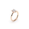 18 KT Rose Gold Classic Engagement Ring Pear Cut 1.00 CT