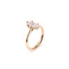 18 KT Rose Gold Classic Engagement Ring Marquise Cut 1.00 CT