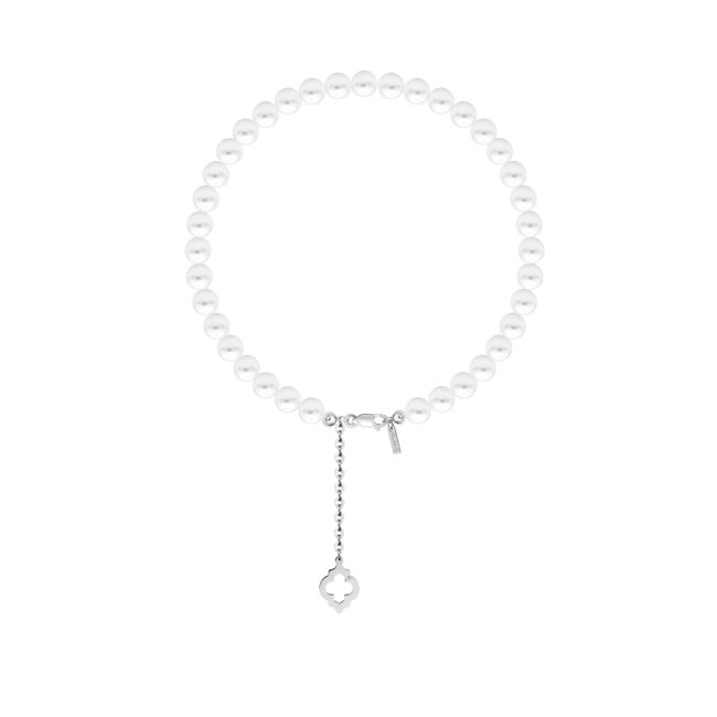 14 k white gold 4/5 mm Amina bracelet