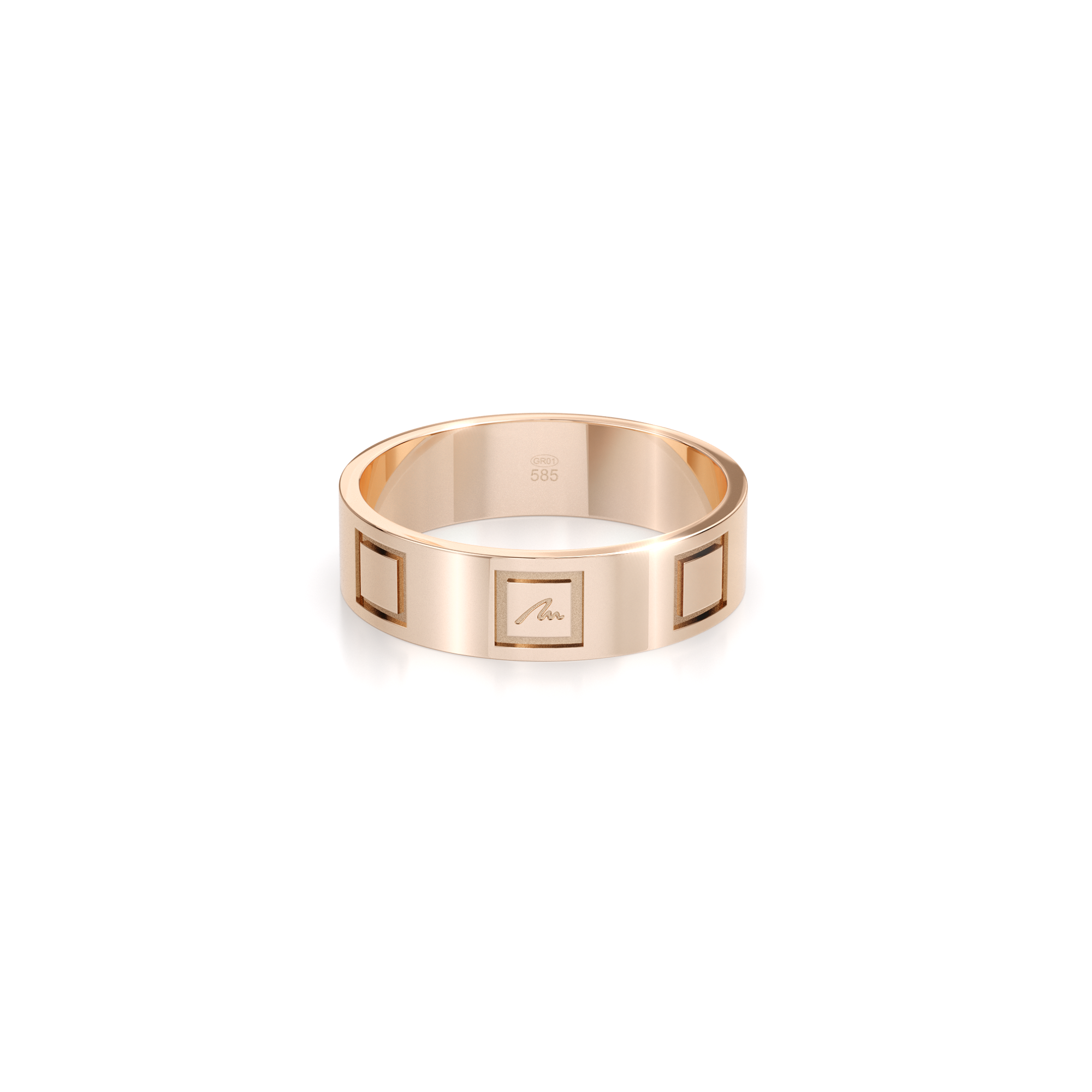 14 k rose gold King Slim ring